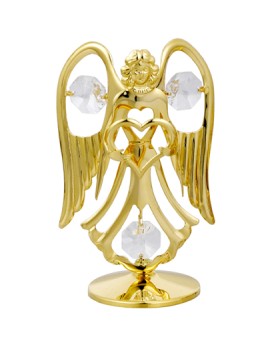 24K GOLD PLATED ANGEL WITH HEART 